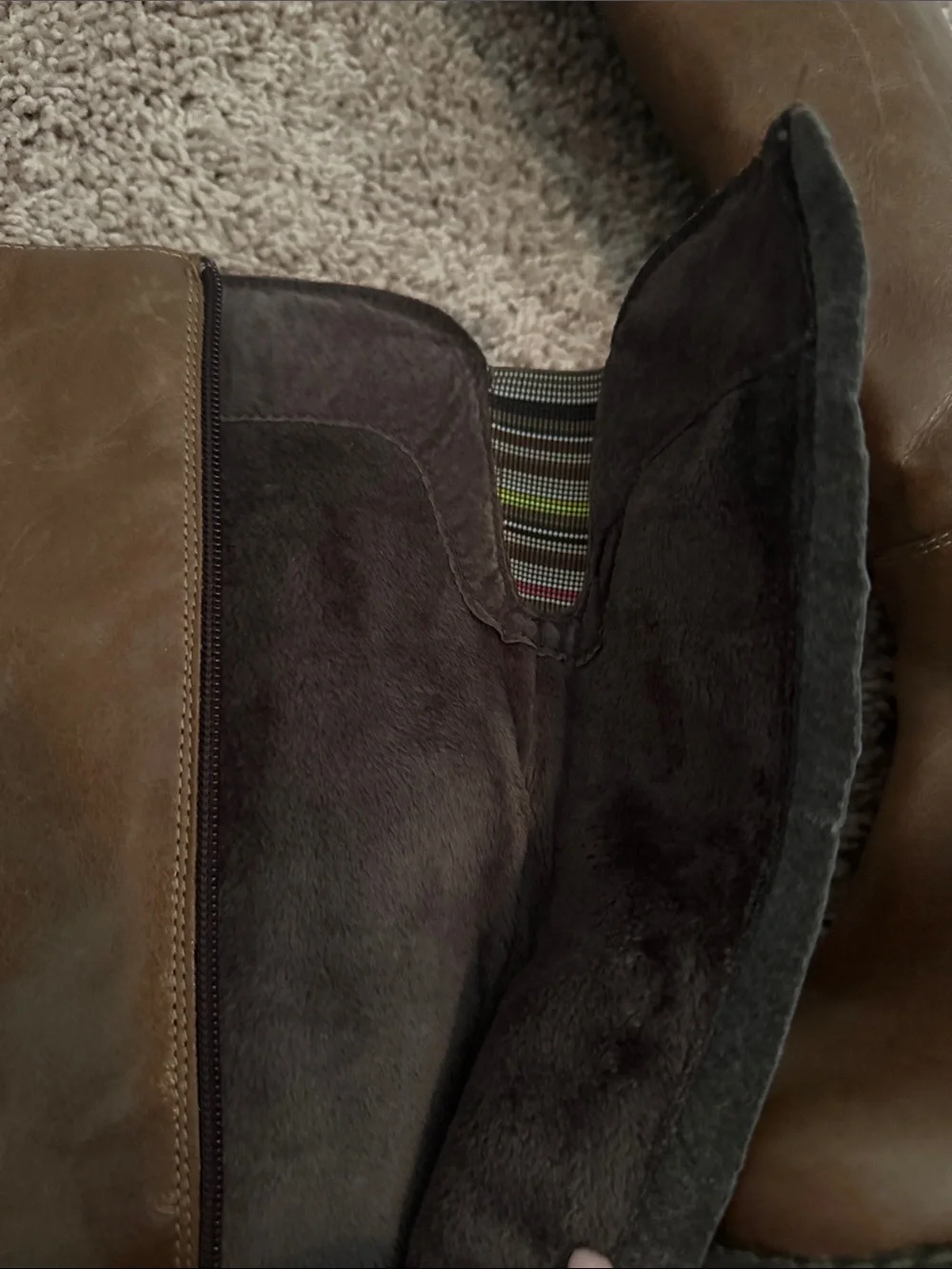 Eric Michael Brown Leather Over-the-Knee Riding Boots